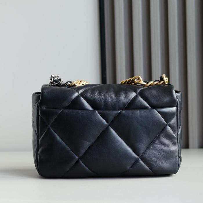CHANEL 19 Flap Bag Goatskin Gold-Tone AS1160-B03215-94305 L26cm W9cm H16cm