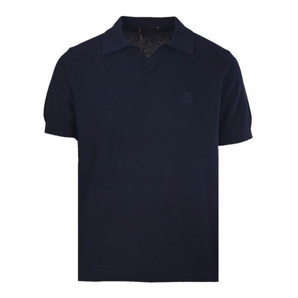 LORO PIANA Short Sleeved Knitted Polo Shirt 
