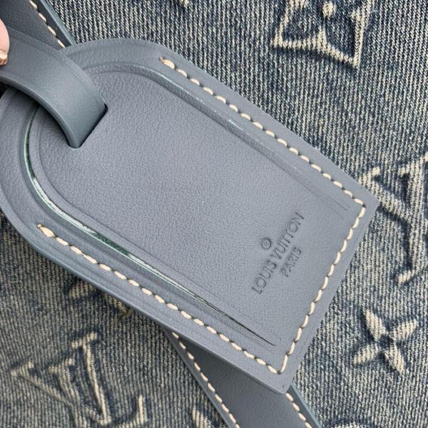 LOUIS VUITTON Keepall Bandouliere 50 Monogram Washed Denim Coated Canvas M22532 L52cm W23cm H29cm