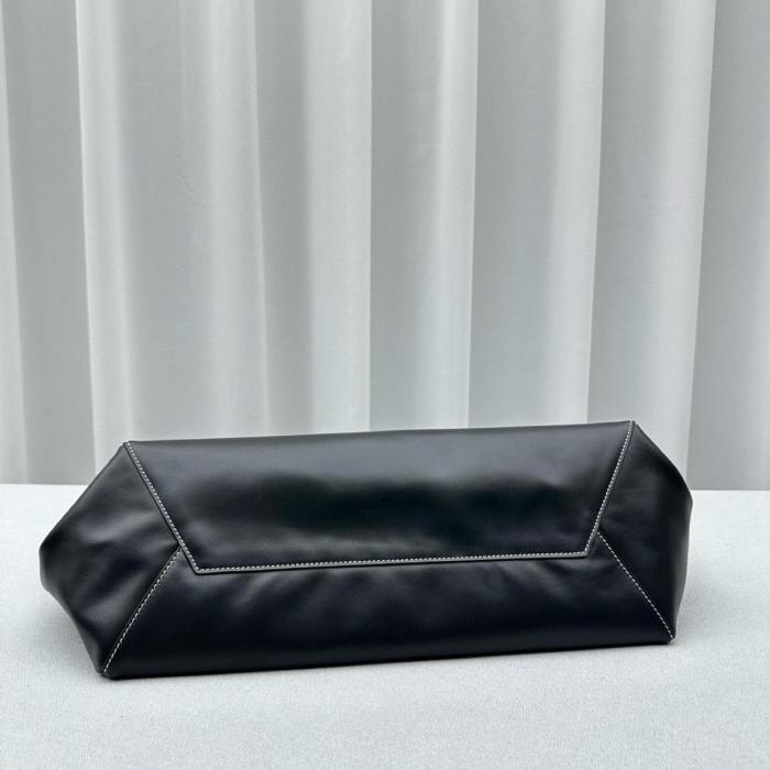 MIU MIU Leather Tote Bag, Shopping Bag, Handbag Women's Black 5BG276-2DDJ-F0002-V-OOO L38cm W38cm H18cm
