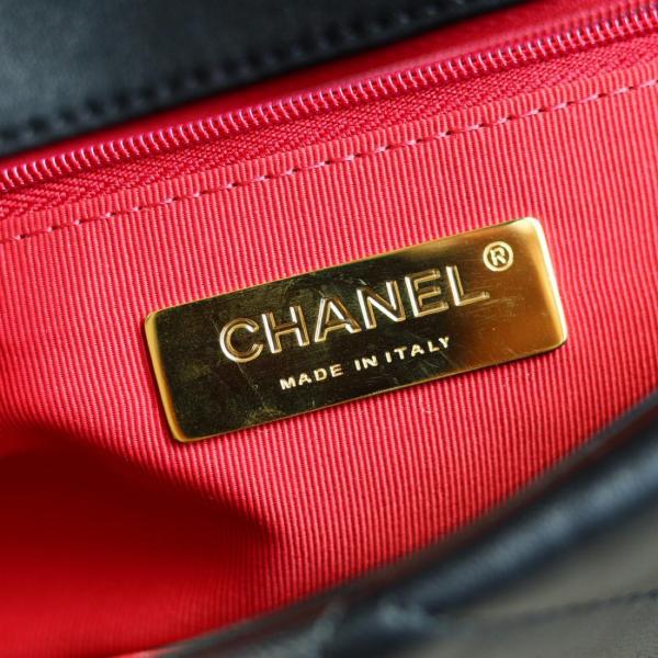 CHANEL 19 Flap Bag Goatskin Gold-Tone AS1160-B03215-94305 L26cm W9cm H16cm