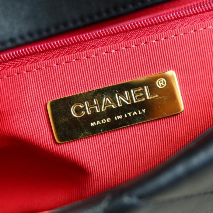 CHANEL 19 Flap Bag Goatskin Gold-Tone AS1160-B03215-94305 L26cm W9cm H16cm