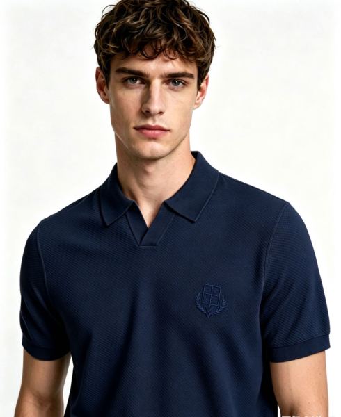 LORO PIANA Short Sleeved Knitted Polo Shirt 