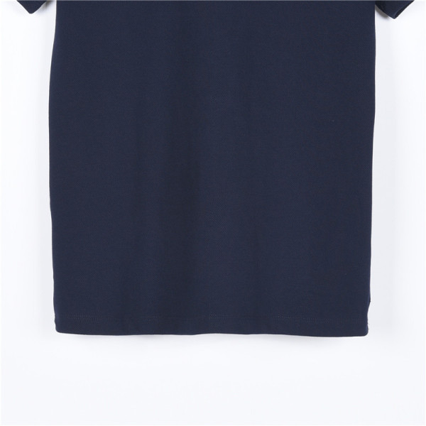 Burberry Polo Shirts Men's Marine Blue Polo Collar Moderate Straight Fit