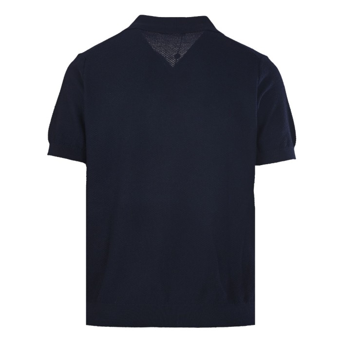 LORO PIANA Short Sleeved Knitted Polo Shirt 