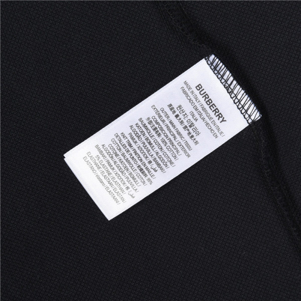 Burberry Ekd Embroidered Checked-Trim Polo Shirt