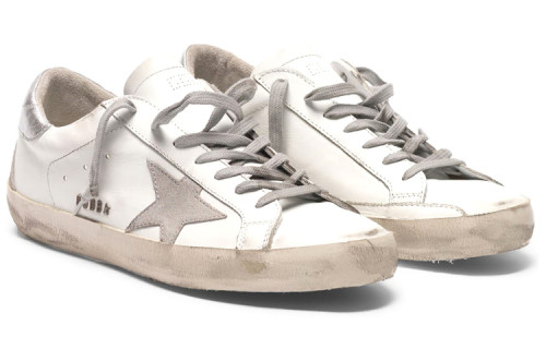 Golden Goose Superstar White Silver