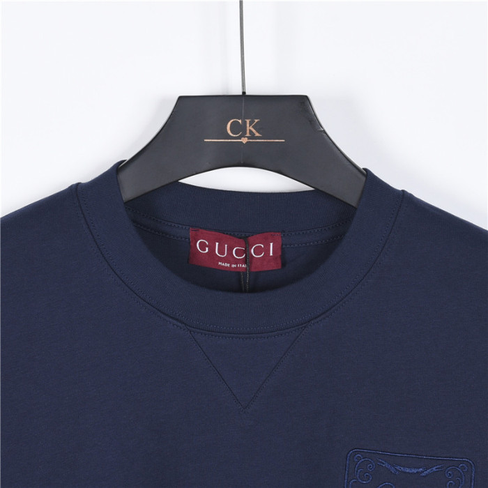 GUCCI Logo Printed Jersey T Shirt
