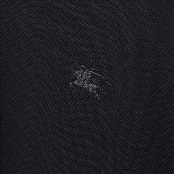 Burberry Ekd Embroidered Checked-Trim Polo Shirt