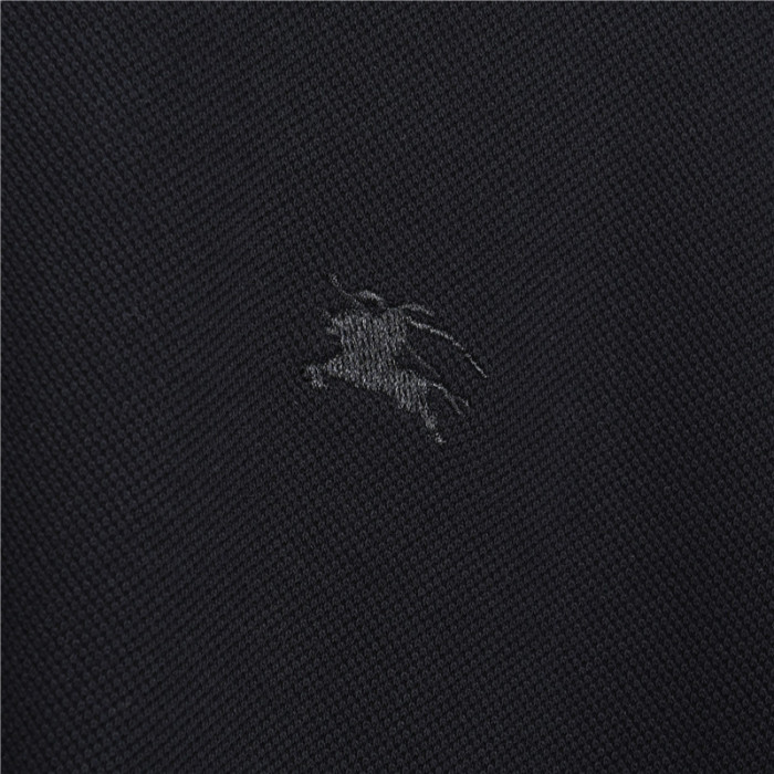 Burberry Ekd Embroidered Checked-Trim Polo Shirt
