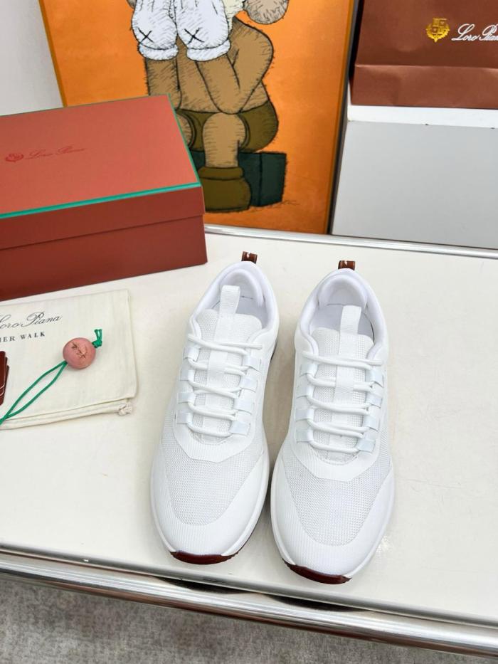 Loro Piana Week End Walk Low top Casual Shoes Men's white