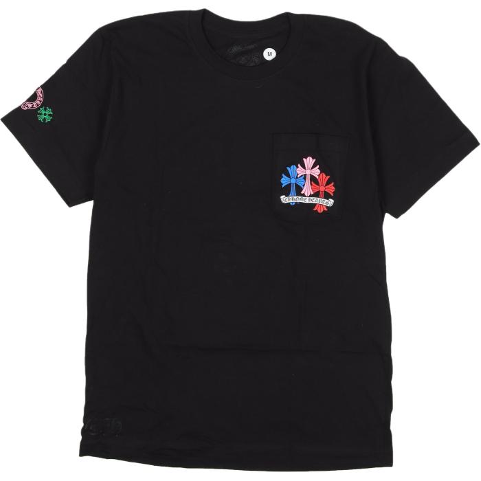 Chrome Hearts T Shirts Unisex Black Crew Neck Moderate Straight Fit
