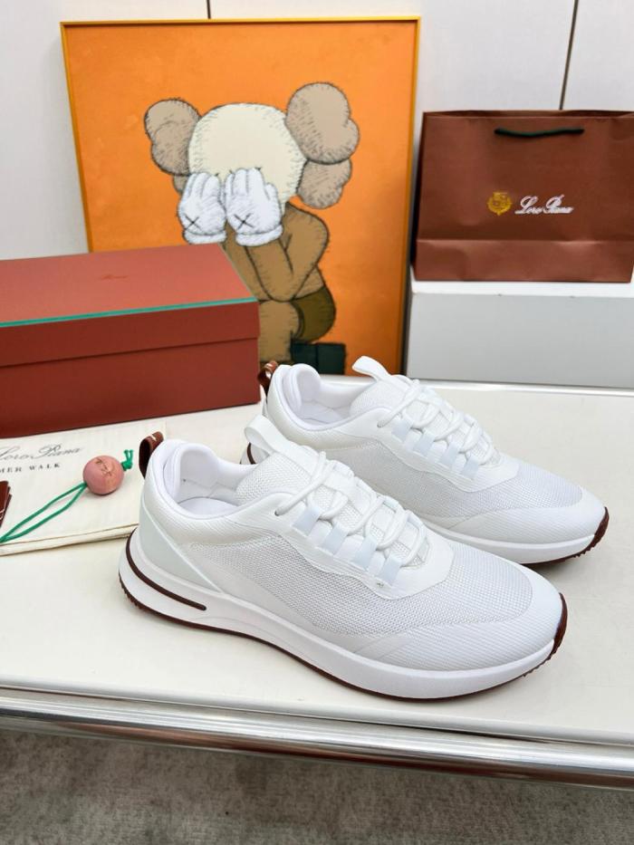 Loro Piana Week End Walk Low top Casual Shoes Men's white