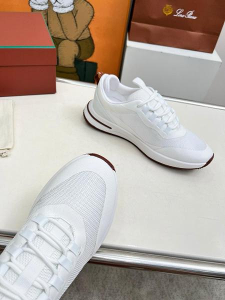 Loro Piana Week End Walk Low top Casual Shoes Men's white