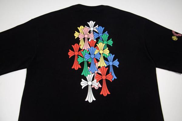 Chrome Hearts T Shirts Unisex Black Crew Neck Moderate Straight Fit