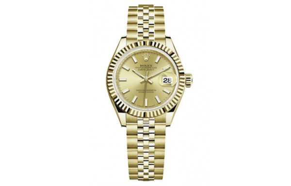 ROLEX K Automatic Mechanical Movement Women's Watch 28mm Gold Dial