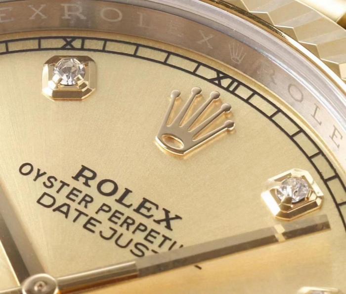 ROLEX Fluted Bezel Two Tone Datejust Collection Automatic Mechanical Movement 100m Waterproof Men's Watches Case Diameter/Size 41mm