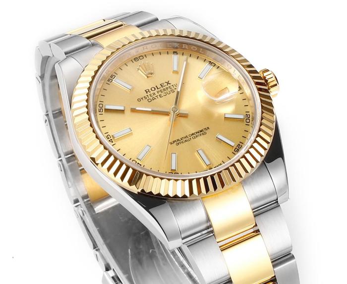 ROLEX Automatic Mechanical Movement Men's Watches Watch 41mm Gold Dial