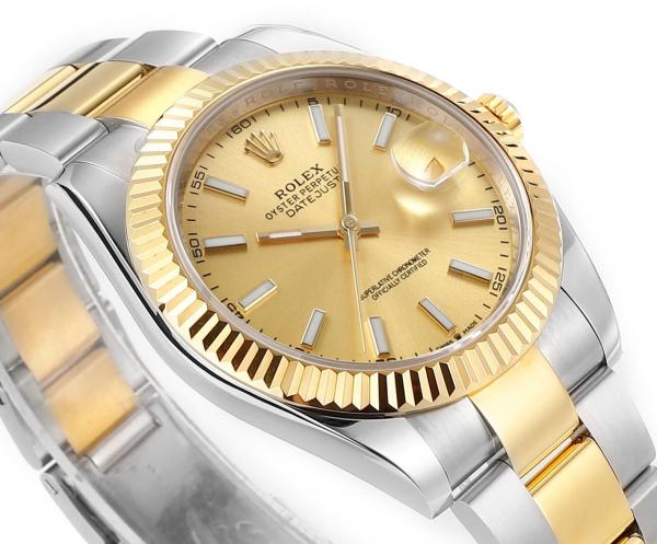 ROLEX Automatic Mechanical Movement Men's Watches Watch 41mm Gold Dial
