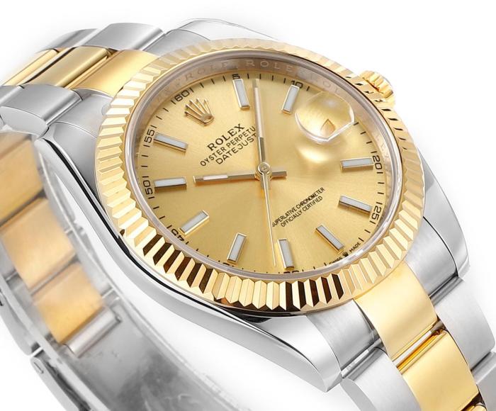ROLEX Automatic Mechanical Movement Men's Watches Watch 41mm Gold Dial