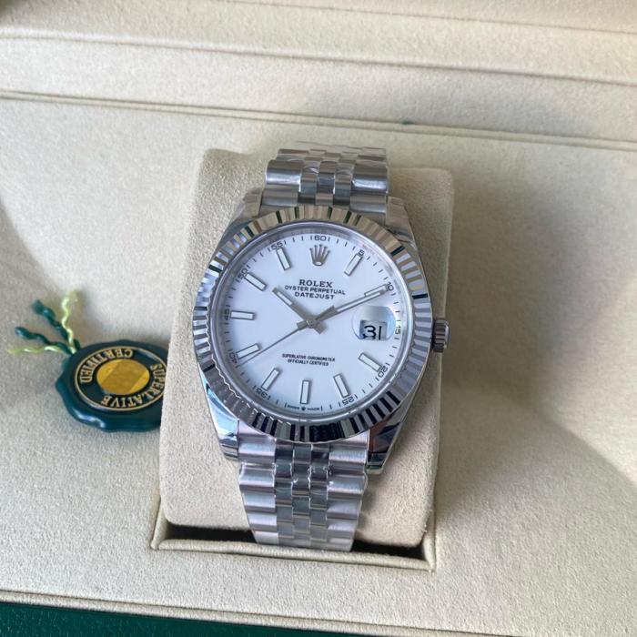 ROLEX Automatic Mechanical Movement Men's Watches Watch 41mm White Dial Oystersteel Case