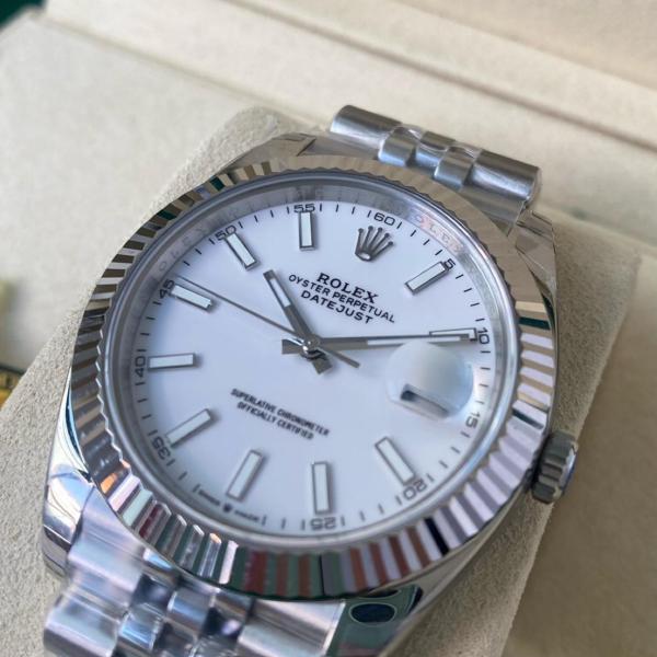 ROLEX Automatic Mechanical Movement Men's Watches Watch 41mm White Dial Oystersteel Case