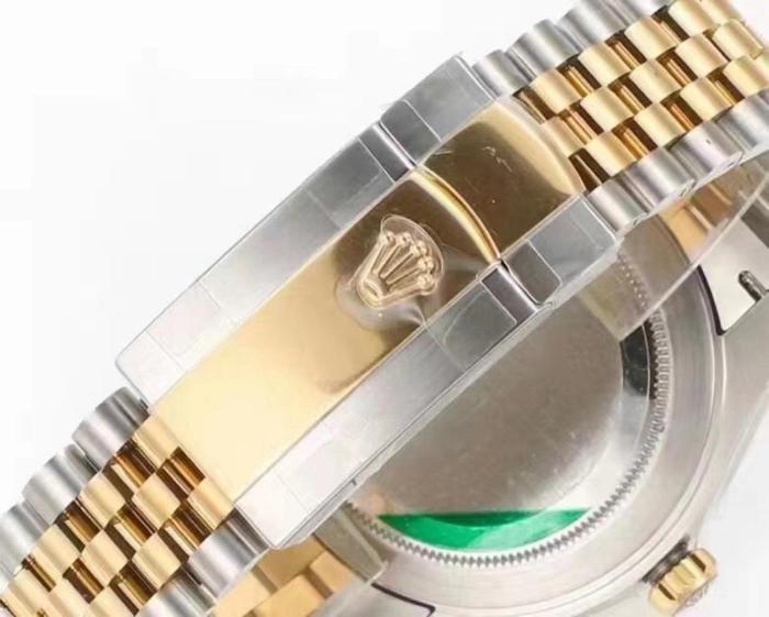 ROLEX Fluted Bezel Two Tone Datejust Collection Automatic Mechanical Movement 100m Waterproof Men's Watches Case Diameter/Size 41mm