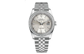 ROLEX Automatic Mechanical Movement 100m Waterproof Men's Watches Watch Silver Dial Stainless Steel Case Case Diameter/Size 36mm