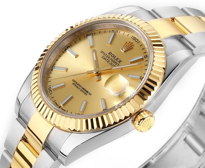 ROLEX Automatic Mechanical Movement Men's Watches Watch 41mm Gold Dial
