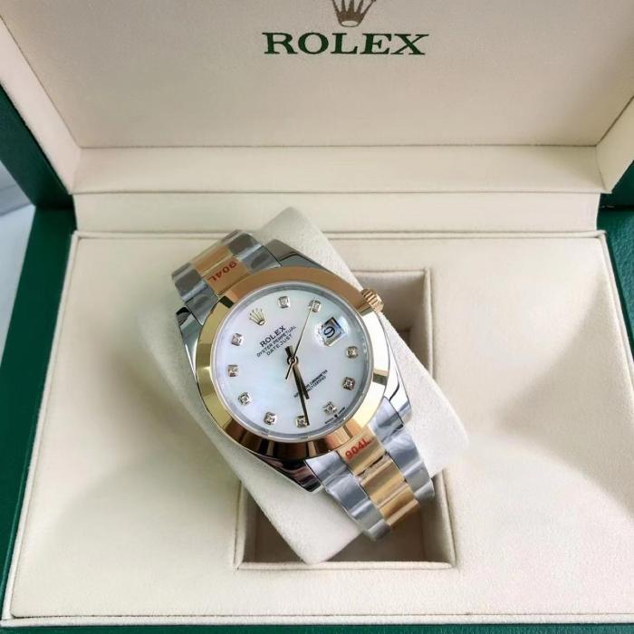 ROLEX Automatic Mechanical Movement Date Display Men's Watches Watch 41mm Mother of Pearl Color Watch Dial