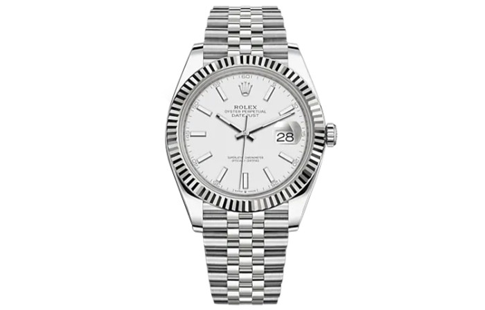 ROLEX Automatic Mechanical Movement Men's Watches Watch 41mm White Dial Oystersteel Case