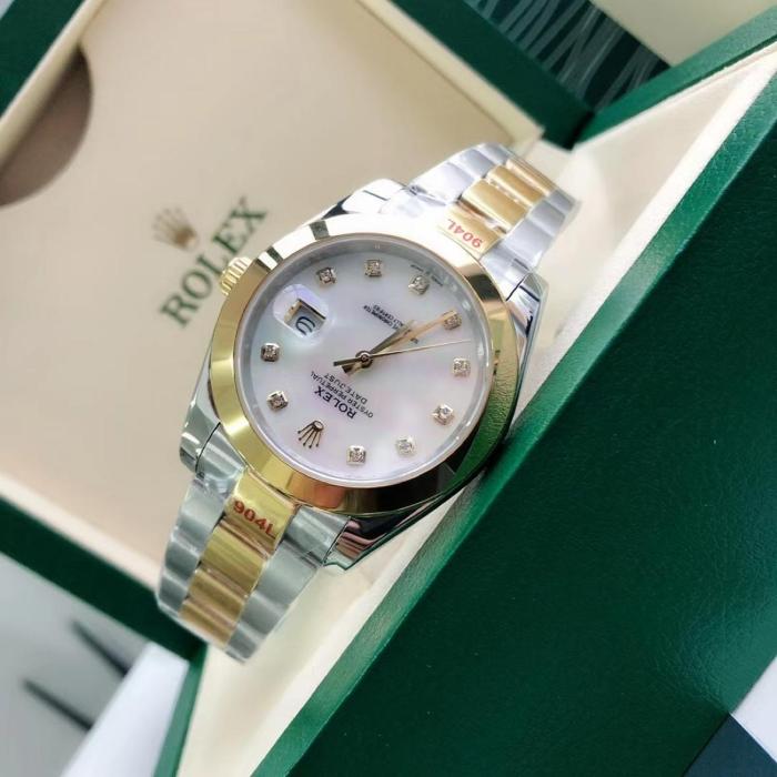 ROLEX Automatic Mechanical Movement Date Display Men's Watches Watch 41mm Mother of Pearl Color Watch Dial