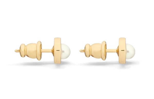 DIOR Resin, Metal Stud Earrings Women's Gold