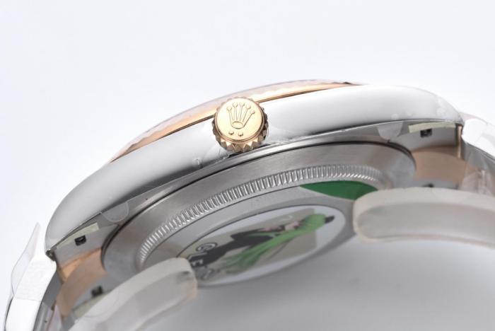 ROLEX Automatic Mechanical Movement 100m Waterproof Men's Watches Watch 41mm Pink Watch Dial