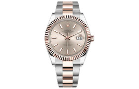 ROLEX Automatic Mechanical Movement Men's Watches Watch 41mm Pink Watch Dial Oystersteel Case