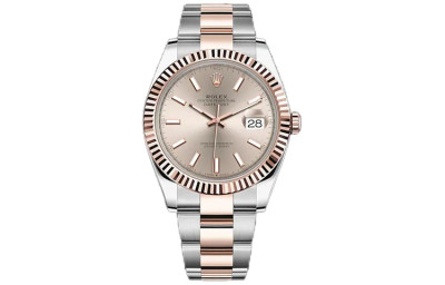 ROLEX Automatic Mechanical Movement Men's Watches Watch 41mm Pink Watch Dial Oystersteel Case