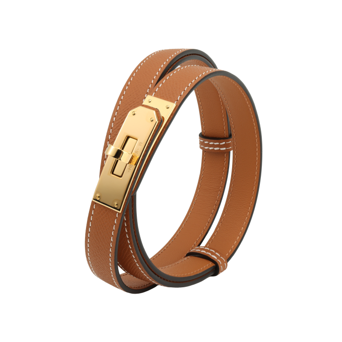HERMES Kelly Calfskin Leather Belts Women's Width 1.8cm