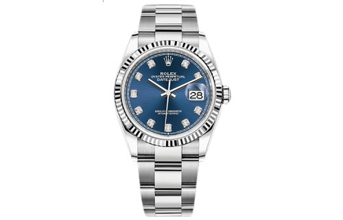 ROLEX Automatic Mechanical Movement Date Display Men's Watches Watch 36mm Blue Dial