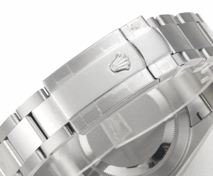 ROLEX Automatic Mechanical Movement 100m Waterproof Men's Watches Watch 41mm White Dial Oystersteel Case