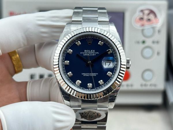 ROLEX Automatic Mechanical Movement Date Display Men's Watches Watch 36mm Blue Dial