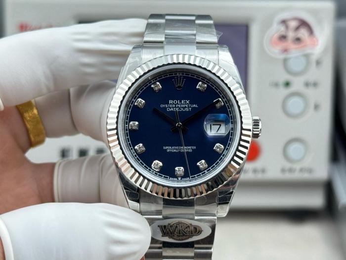ROLEX Automatic Mechanical Movement Date Display Men's Watches Watch 36mm Blue Dial