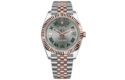 ROLEX Automatic Mechanical Movement 100m Waterproof Men's Watches Watch Gray Dial Oystersteel Strap Case Diameter/Size 41mm