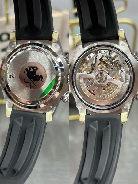 ROLEX Automatic Mechanical Movement 100m Waterproof Unisex Watch 40mm Gray Dial 18K White Gold Watch Case