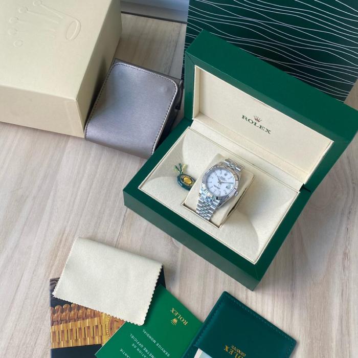 ROLEX Automatic Mechanical Movement Men's Watches Watch 41mm Silver Dial