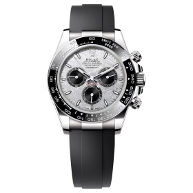 ROLEX Automatic Mechanical Movement 100m Waterproof Unisex Watch 40mm Gray Dial 18K White Gold Watch Case