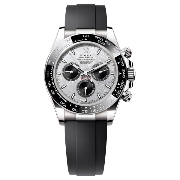 ROLEX Automatic Mechanical Movement 100m Waterproof Unisex Watch 40mm Gray Dial 18K White Gold Watch Case