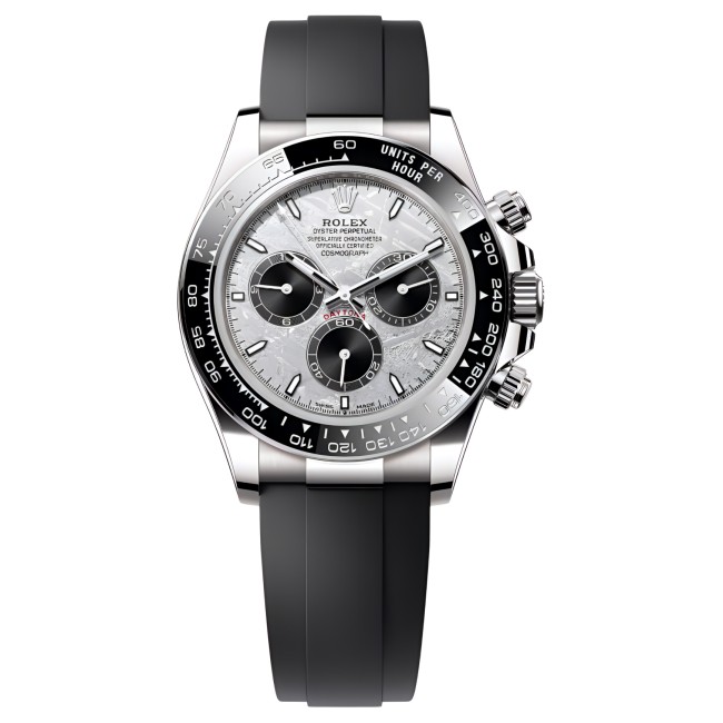 ROLEX Automatic Mechanical Movement 100m Waterproof Unisex Watch 40mm Gray Dial 18K White Gold Watch Case
