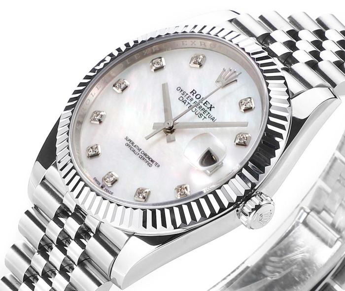 ROLEX Automatic Mechanical Movement Men's Watches Watch 41mm White Dial Oystersteel Case