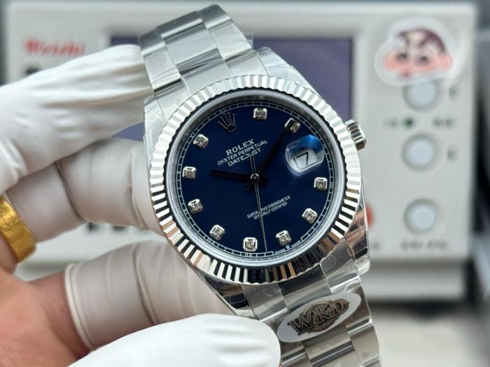 ROLEX Automatic Mechanical Movement Date Display Men's Watches Watch 36mm Blue Dial