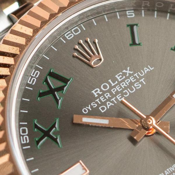 ROLEX Automatic Mechanical Movement 100m Waterproof Men's Watches Watch Gray Dial Oystersteel Strap Case Diameter/Size 41mm
